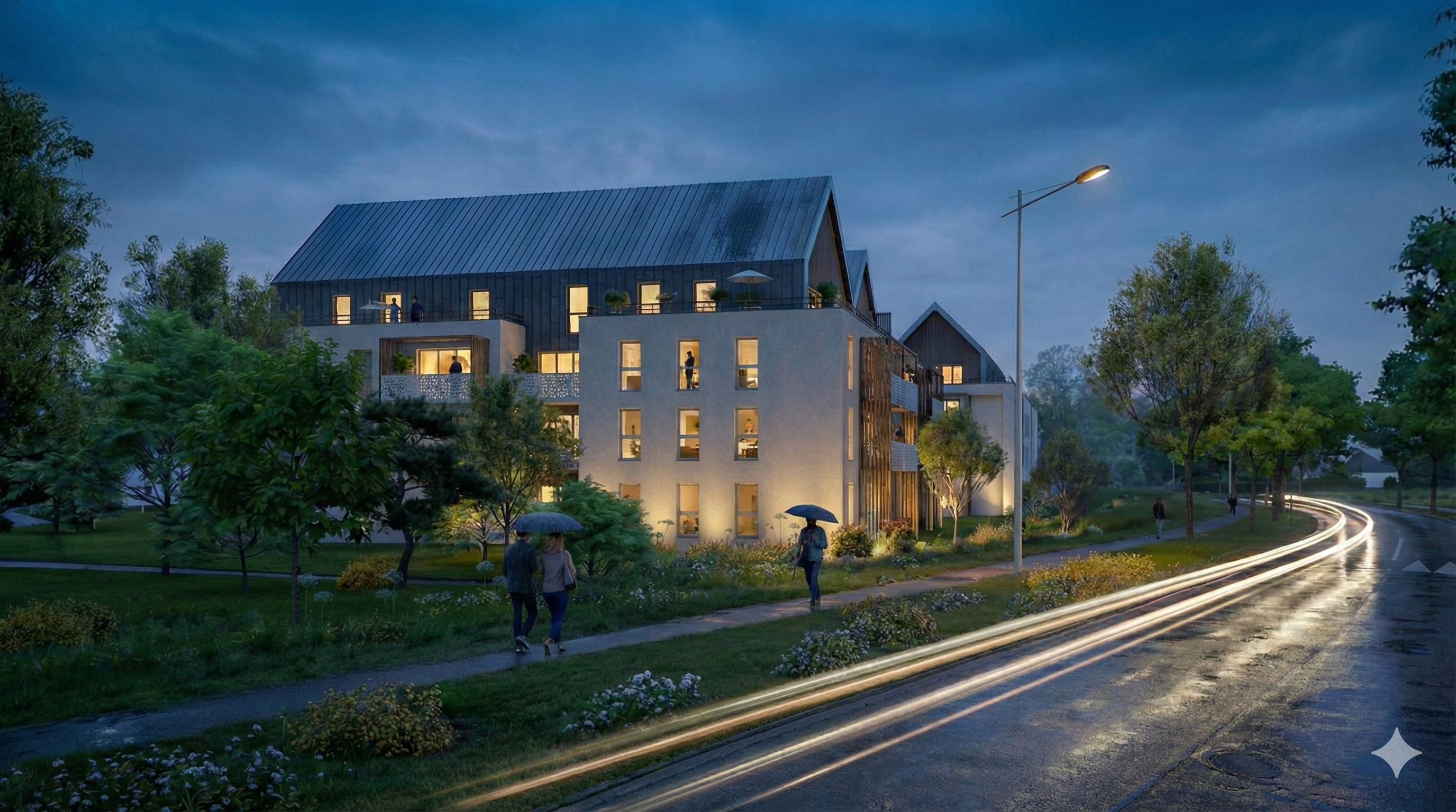 Fond ambiance simulateur immobilier